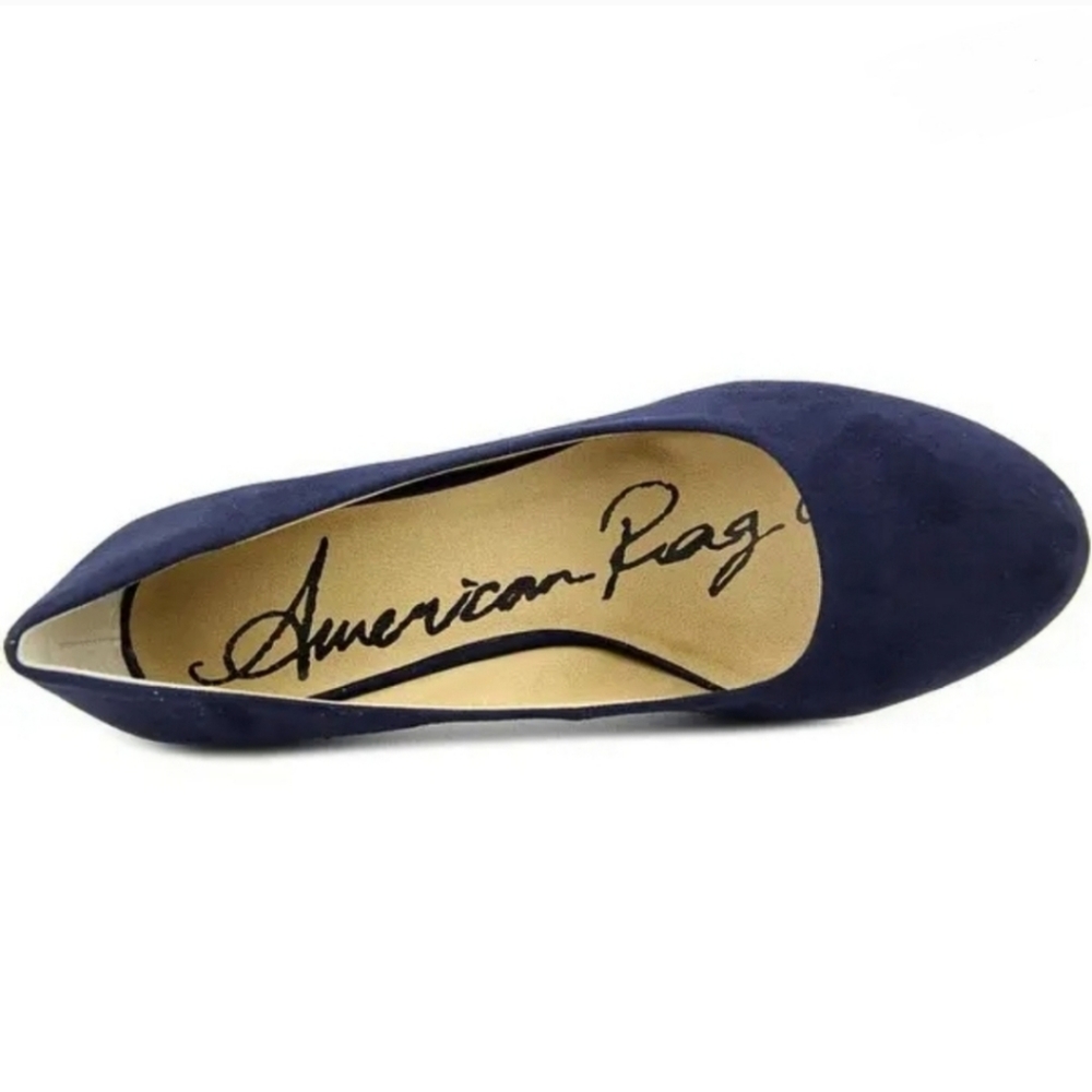 American Rag Felix Closed Toe Classic Pump Heels Navy Blue - Picture 3 of 16